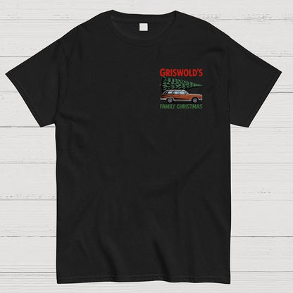 Holiday Family Christmas Front And Back Printing Geek T-Shirt