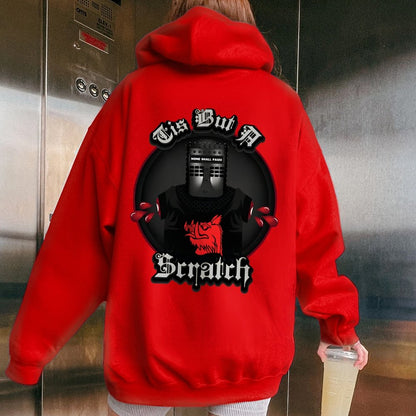 None Shall Pass - Tis But A Scratch Printed Back Unisex Cotton Hoodie