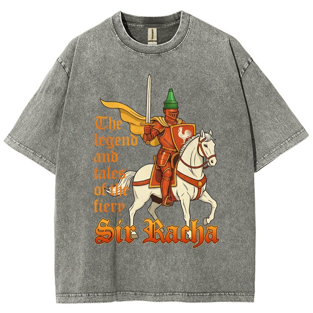 Sir Racha Art Print Vintage Distressed T-shirt