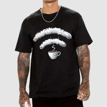 Connected Through Caffeine Geek T-Shirt