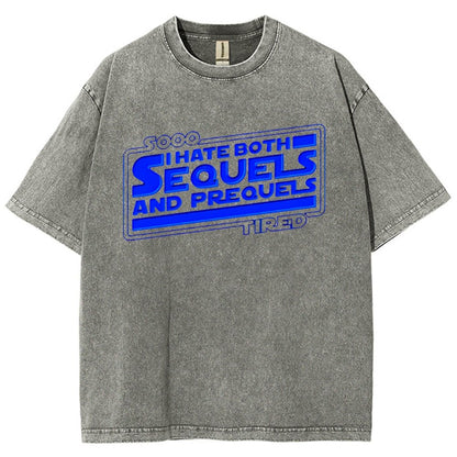 I Hate Sequels Vintage Distressed T-shirt