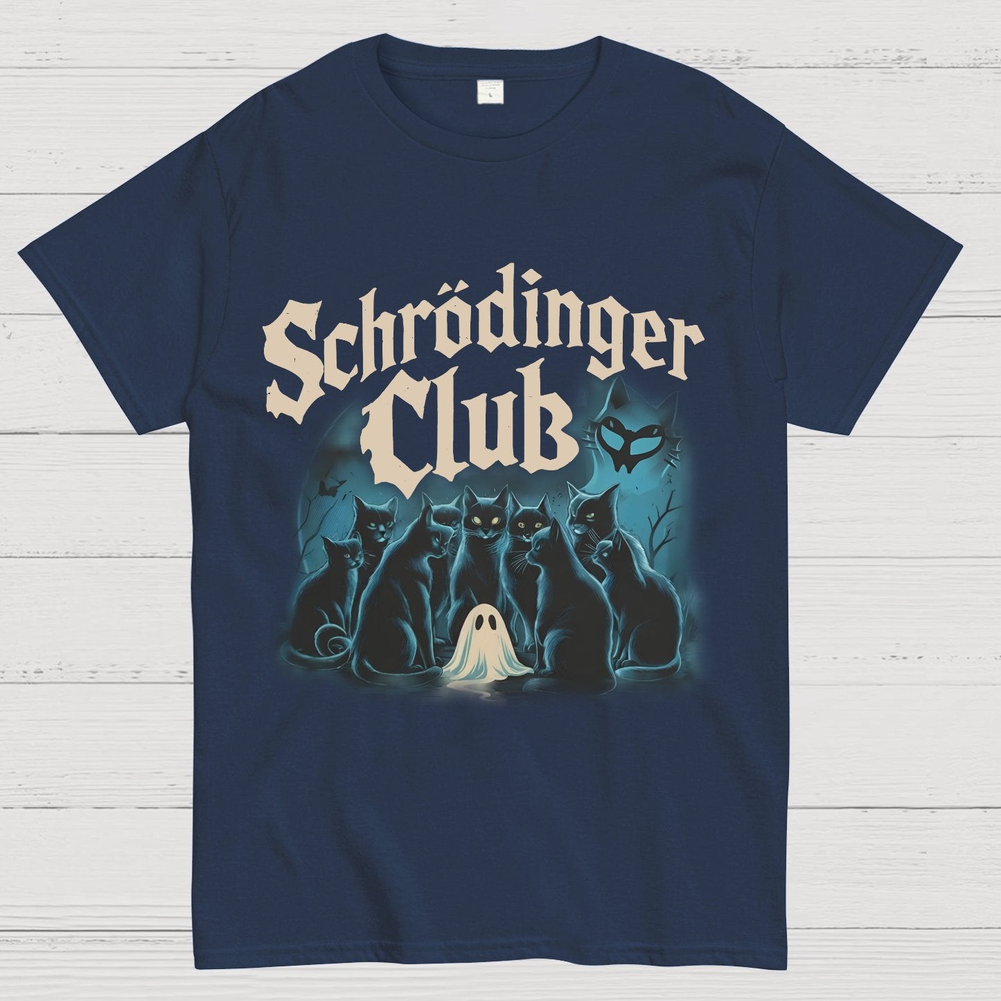 Schrödinger Cat Club Halloween Geeky T-Shirt