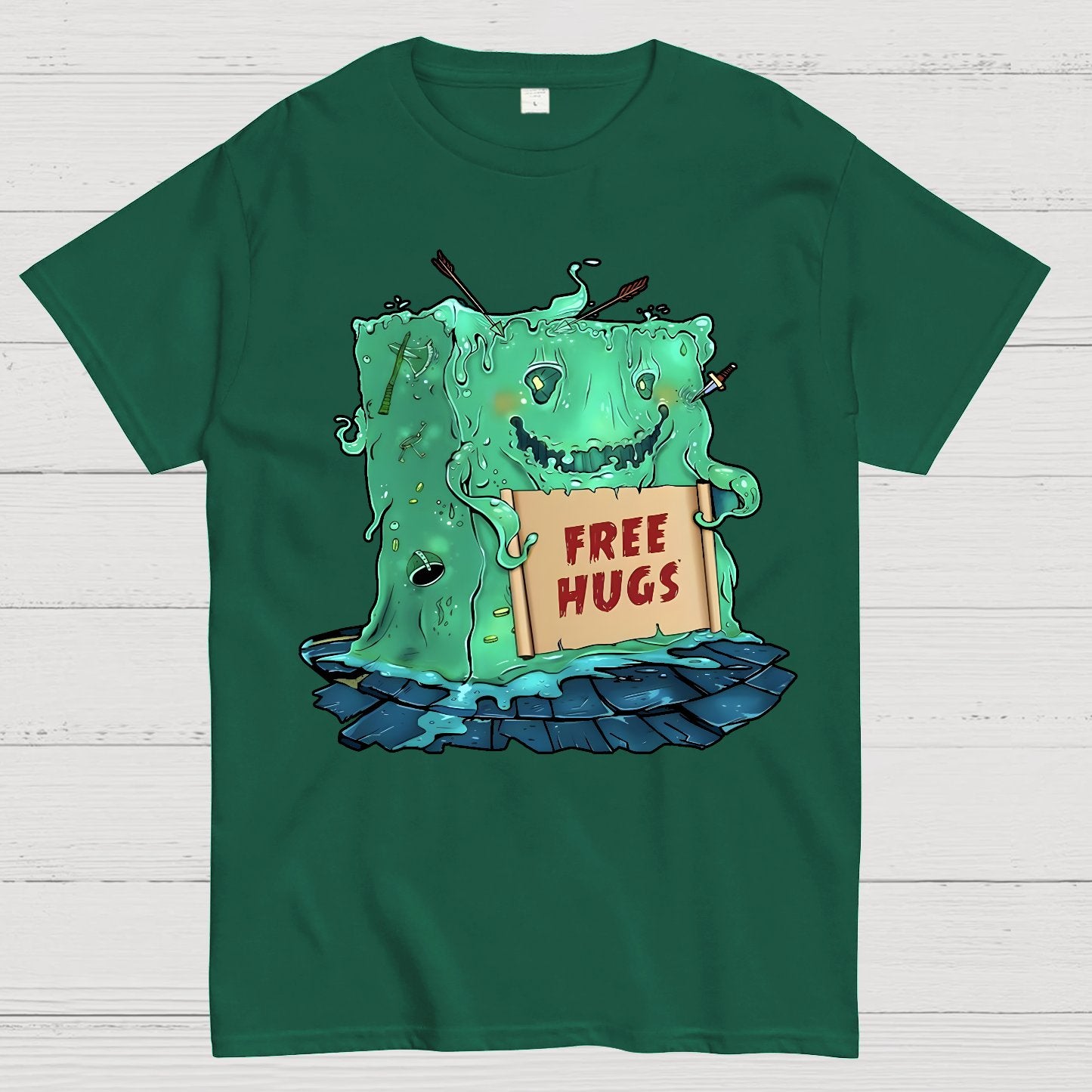 Gelatinous Cube free hugs Geek T-Shirt