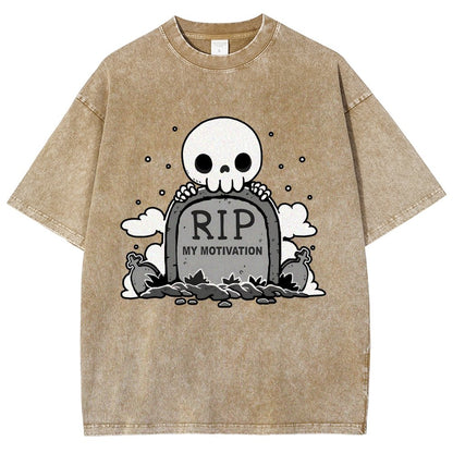 Rip My Motivation Vintage Distressed T-shirt