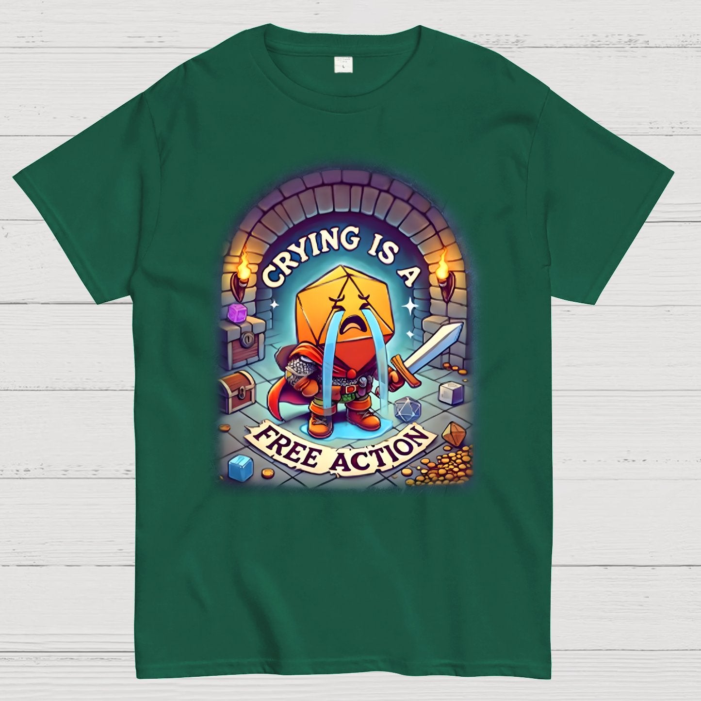 Crying is a Free Action Geek T-Shirt