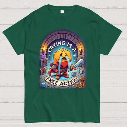 Crying is a Free Action Geek T-Shirt