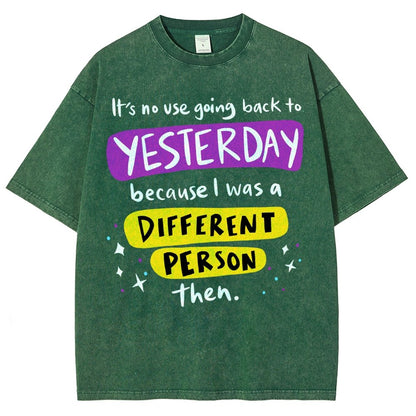 A Different Person Than Yesterday Vintage Distressed T-shirt