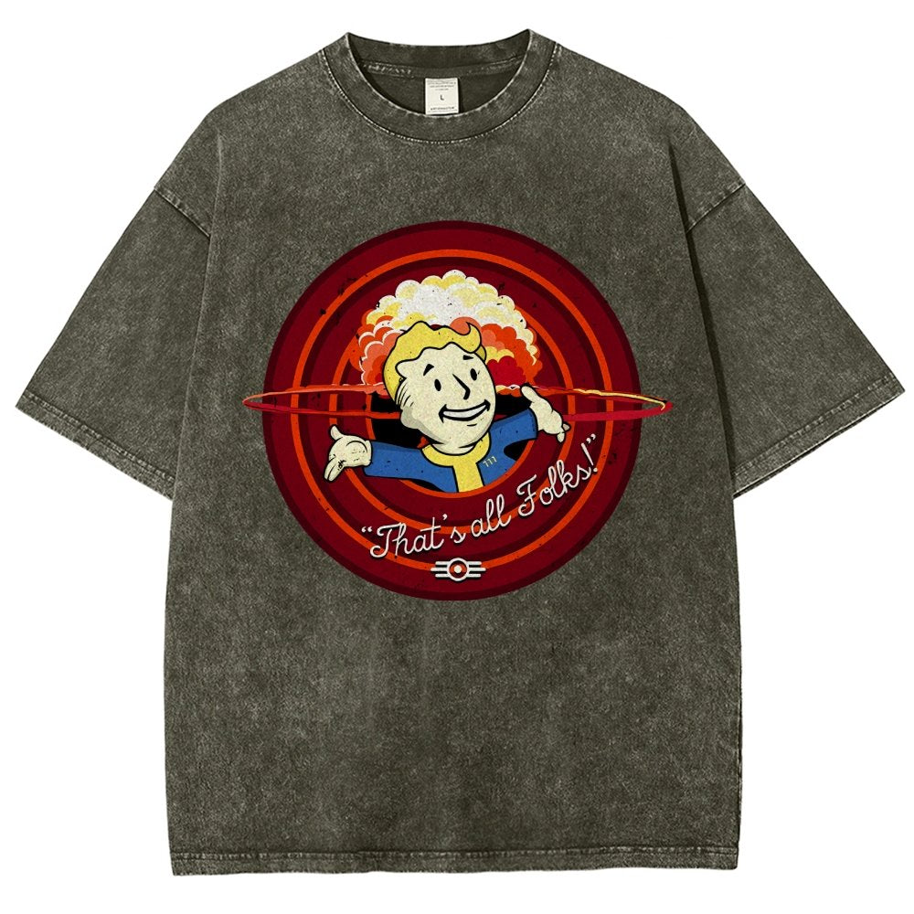 That's all folks Vintage Distressed T-shirt