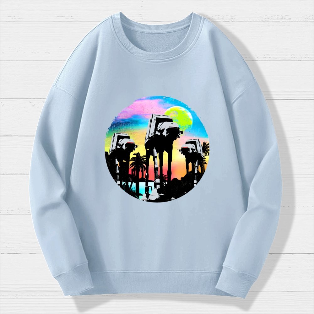Retro Walker Adventure Geek Cotton Sweatshirt