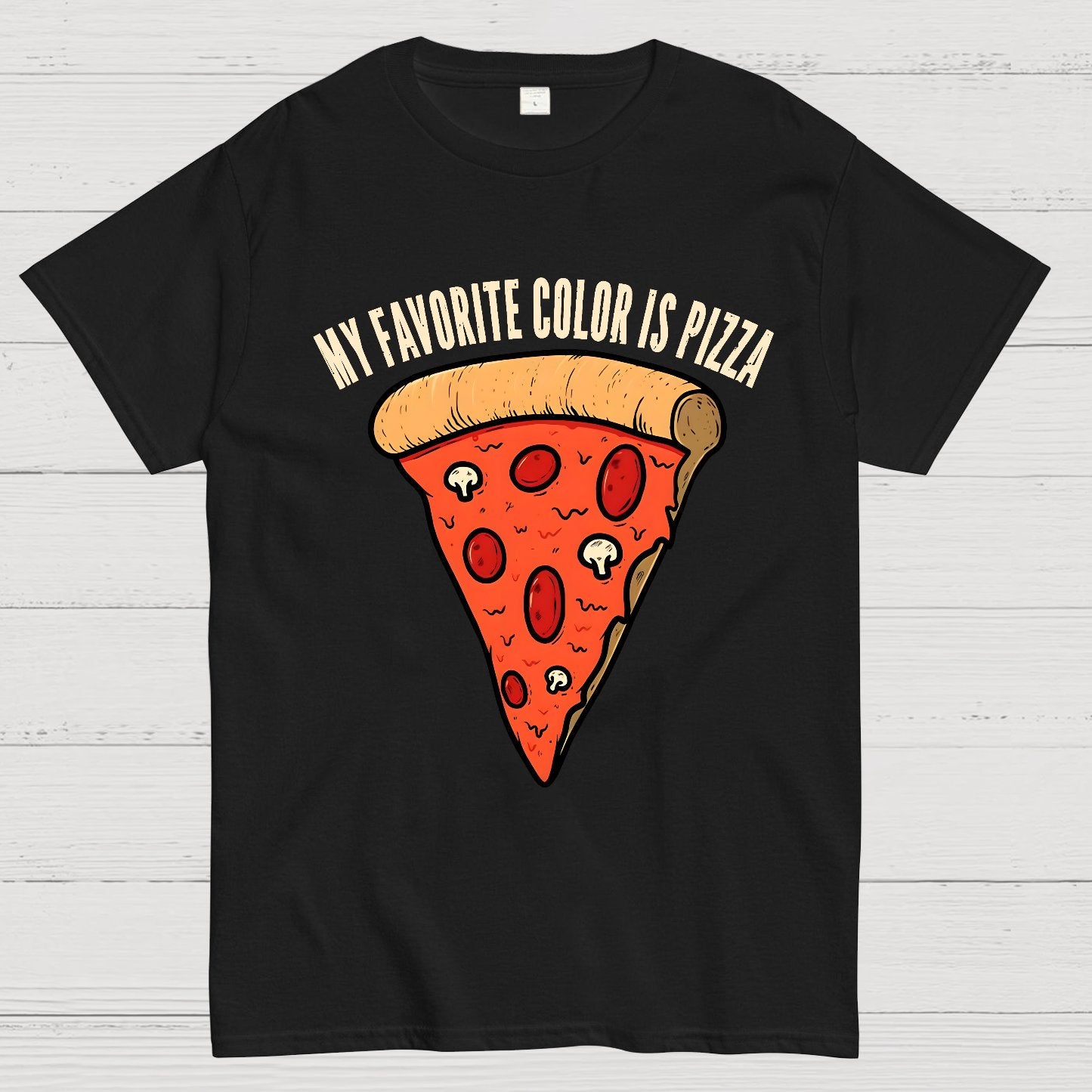 My Favorite Color is Pizza Funny Geek T-Shirt