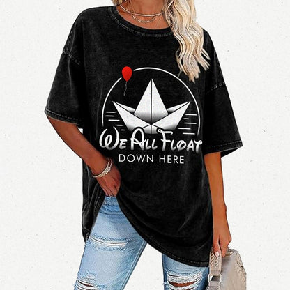 We All Float Vintage Distressed T-shirt