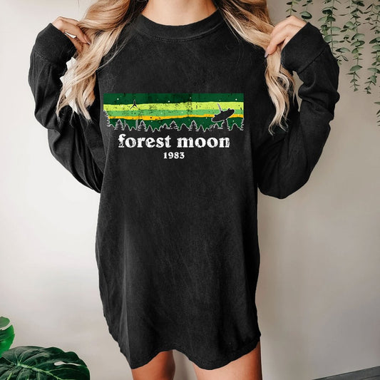 Vintage Forest Glade Washed Long Sleeve Tee