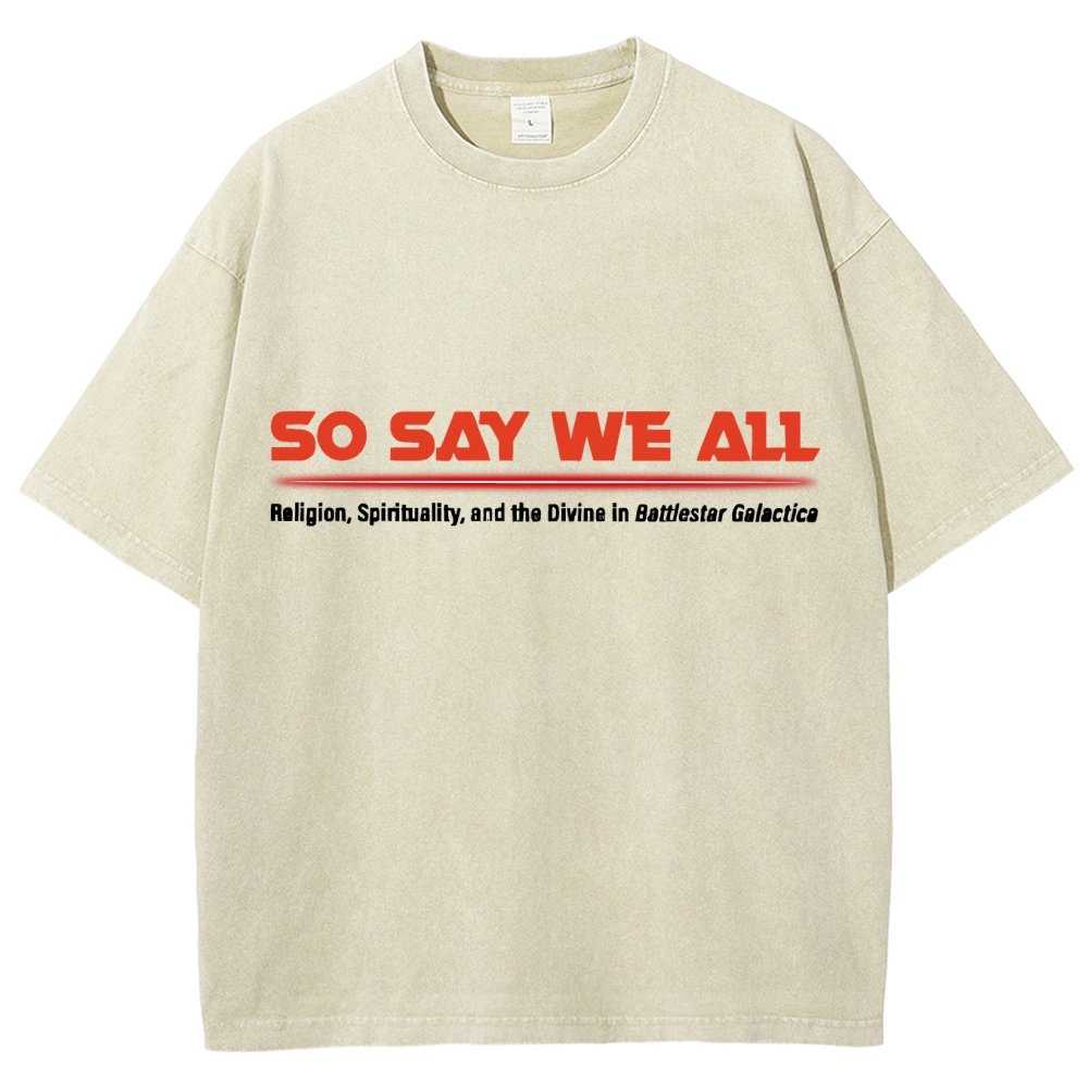 So Speak We All Vintage Distressed T-shirt