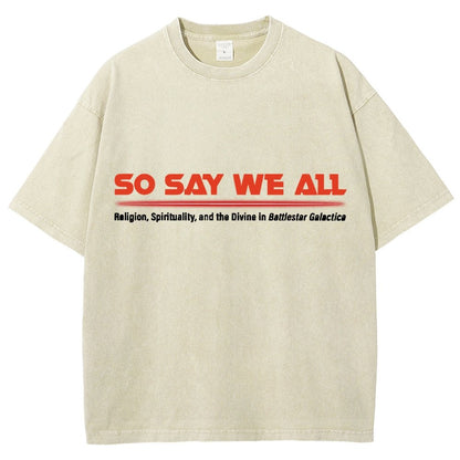 So Speak We All Vintage Distressed T-shirt