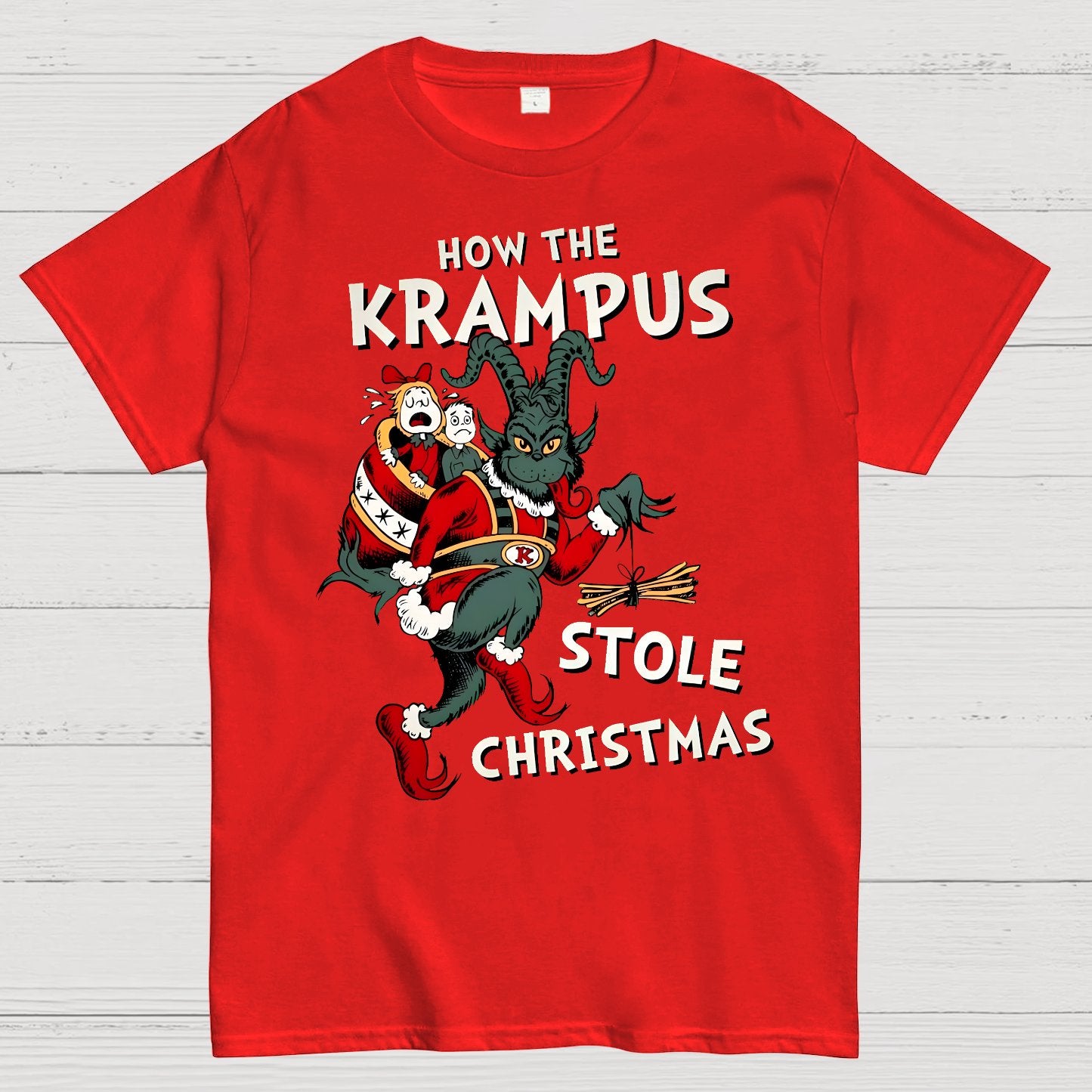 How The Krampus Stole Christmas Geek T-Shirt