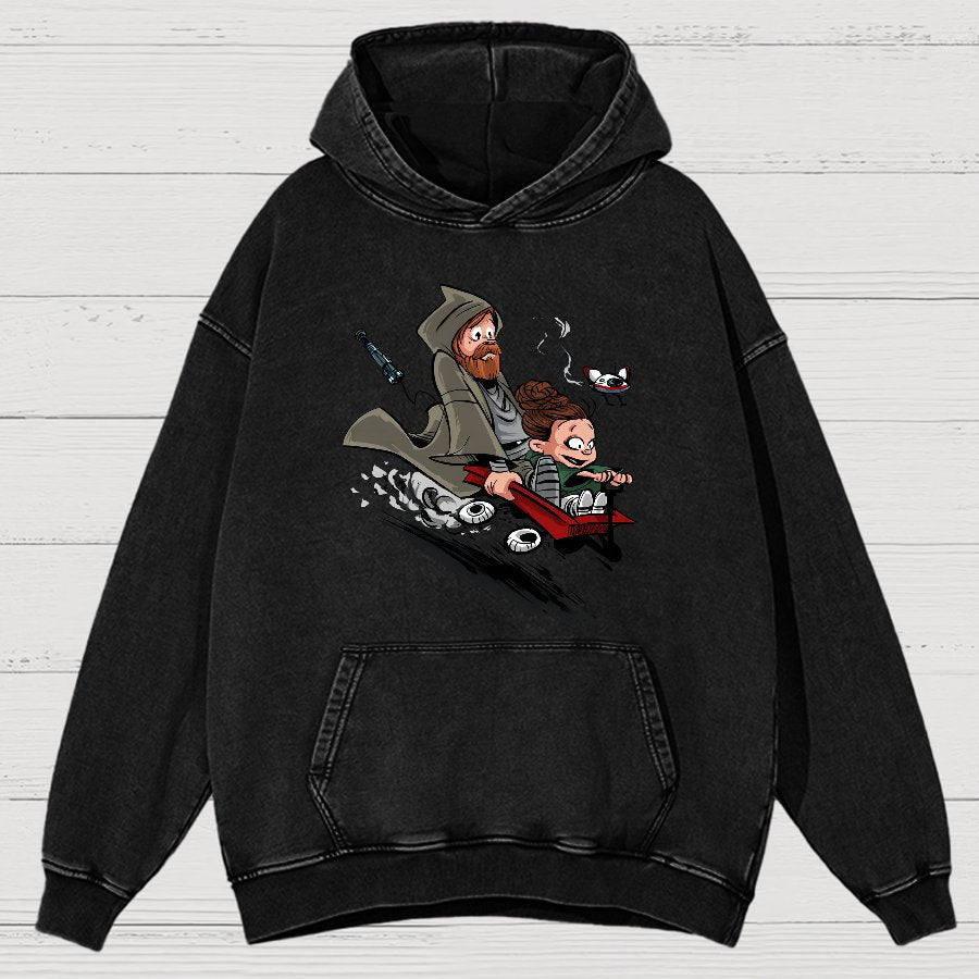 Ben And The Princess Vintage Distressed Hoodie