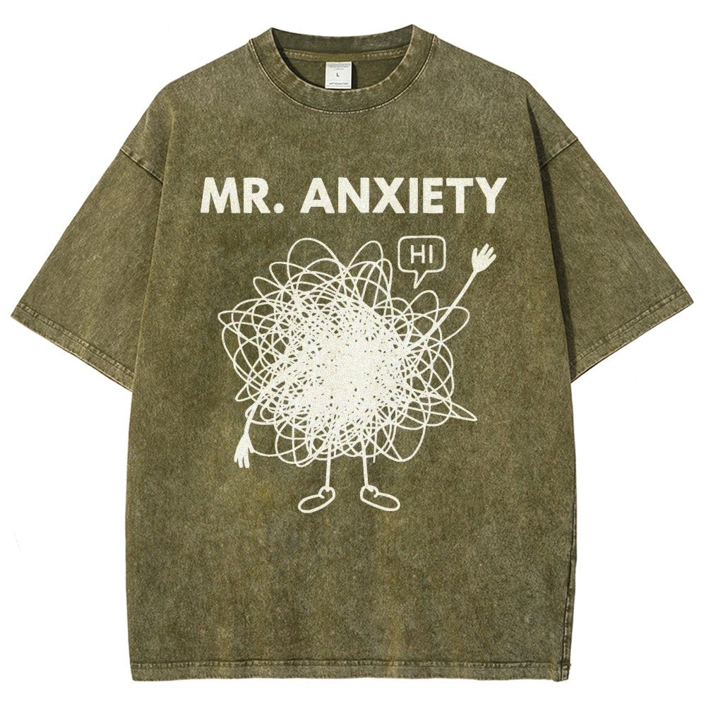 Mr. Anxiety! Vintage Distressed T-shirt