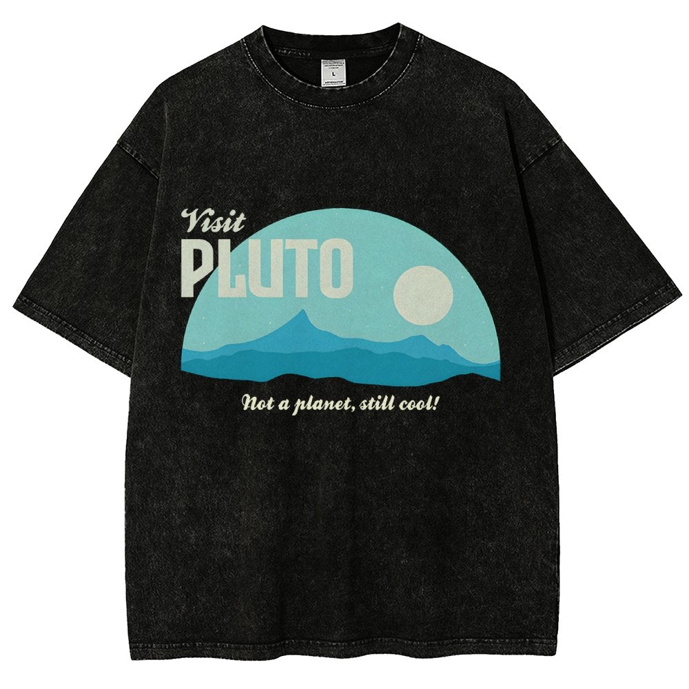 Visit Pluto Vintage Distressed T-shirt