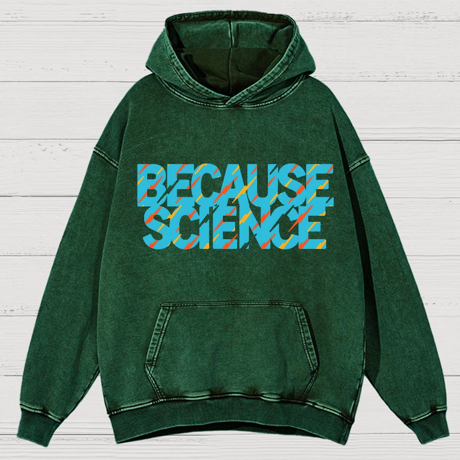 Because Science Vintage Distressed Hoodie