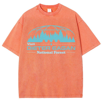 Visit Dieter Eagan National Forest Vintage Distressed T-shirt
