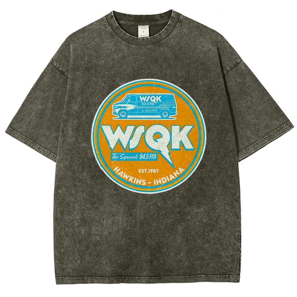 WSQK the Squawk Vintage Distressed T-shirt