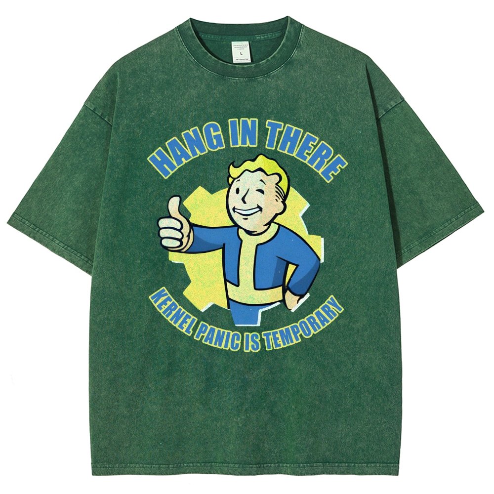 Hang in there - Kernel Panic is temporary Vintage Distressed T-shirt