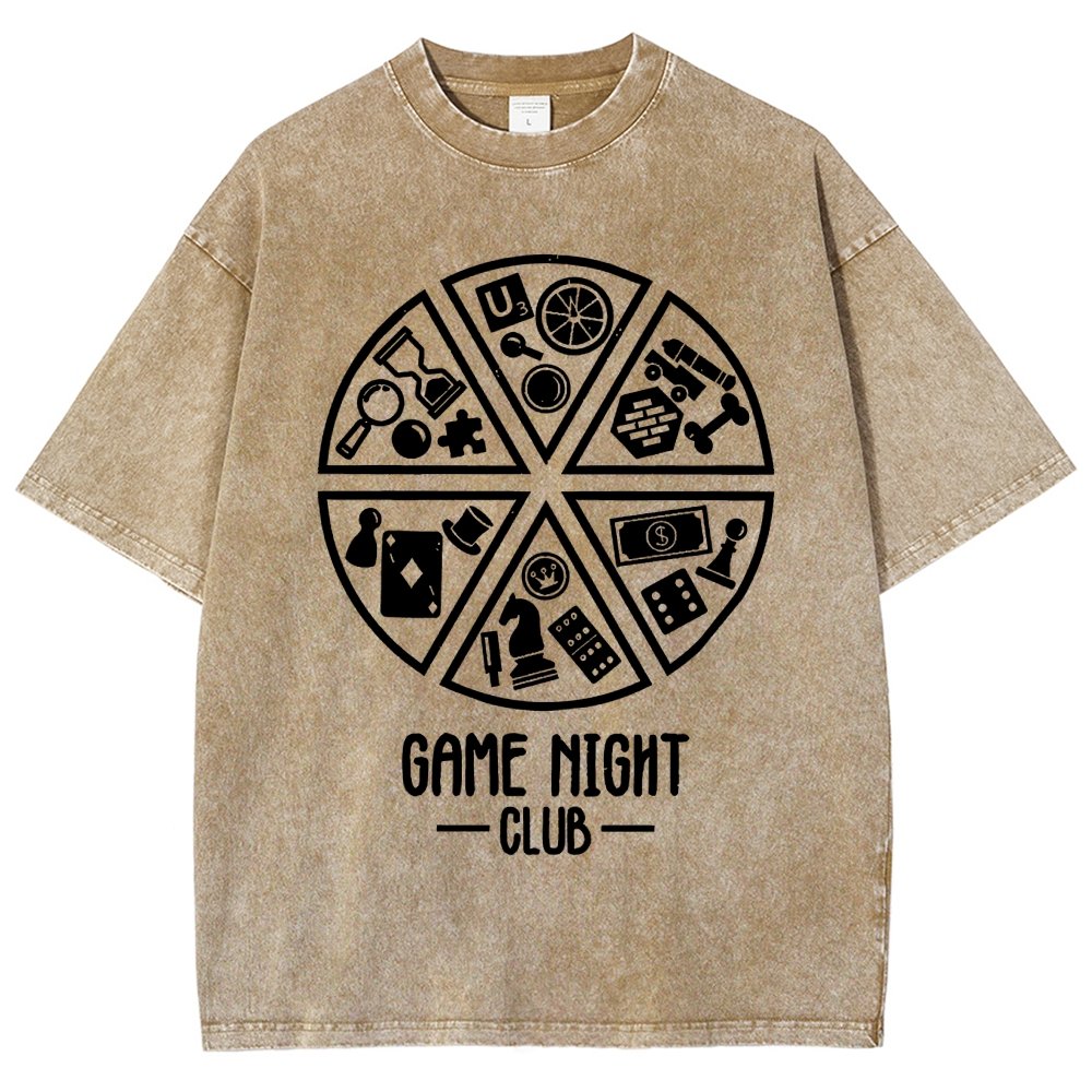 Game Night Club Vintage Distressed T-shirt