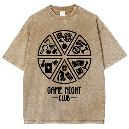 Game Night Club Vintage Distressed T-shirt