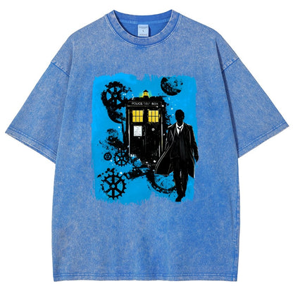 The Explorer And The Time Machine Vintage Distressed T-shirt