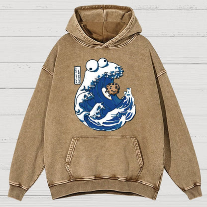 Sea Is For Cookie Vintage Distressed Hoodie