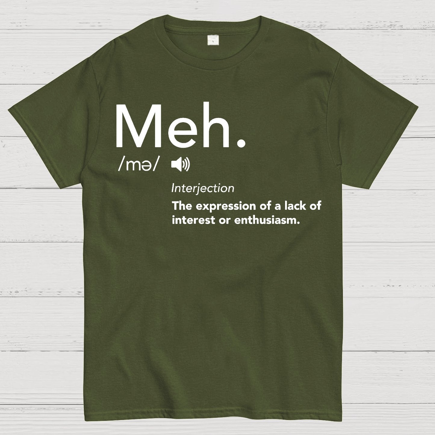 Meh Defintion-Funny Geek T-Shirt