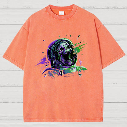 Space Scream Vintage Distressed T-shirt
