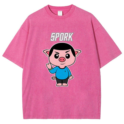 Spork Vintage Distressed T-shirt