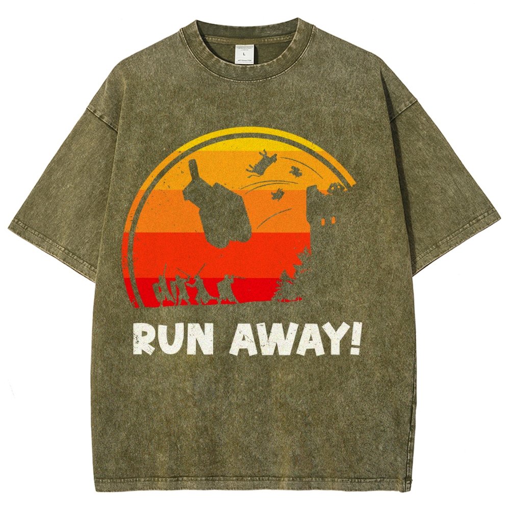 Run Away Vintage Distressed T-shirt