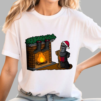Black Knight Christmas Geek T-Shirt