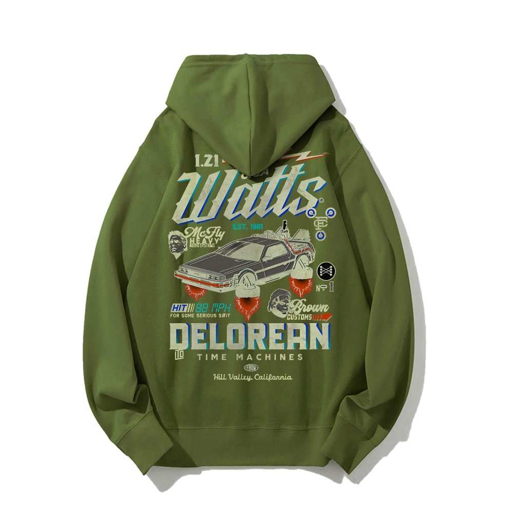 Gigawatts Garage Remix Printed Back Unisex Cotton Hoodie