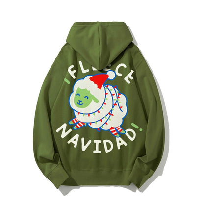 iFleece Navidad! Printed Back Cotton Hoodie