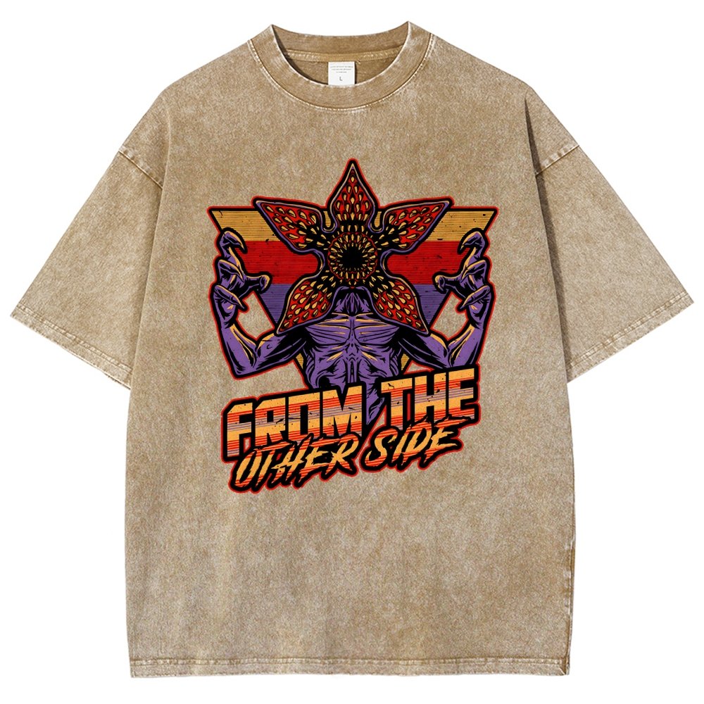Dimensional Monster Vaporwave Vintage Distressed T-shirt
