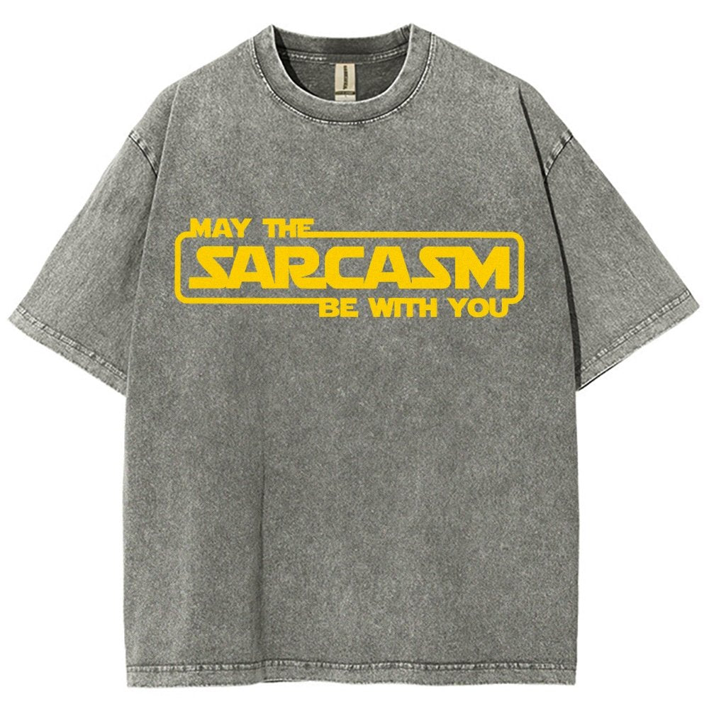 May The Sarcasm Be With You Vintage Distressed T-shirt