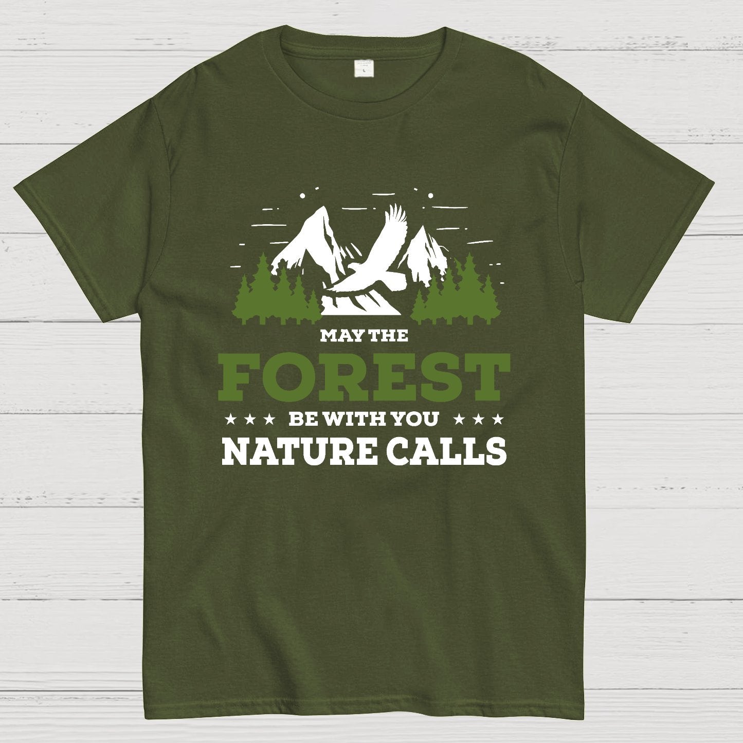May The Forest Be With You, Breathe Naturally Geeky T-Shirt