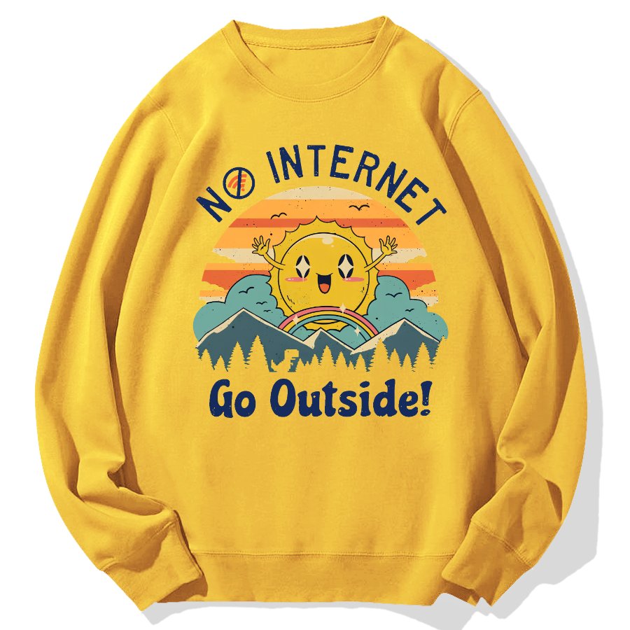 No Network Geek Cotton Sweatshirt