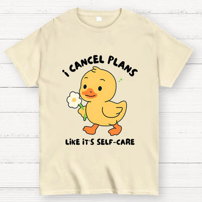 I Cancel Plans Unisex Geek T-Shirt