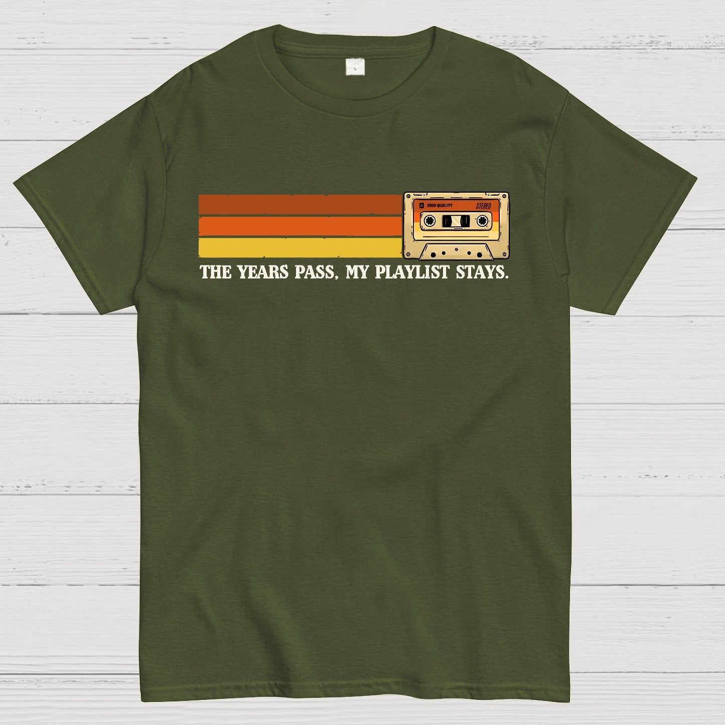 The Years Pass, My Playlist Stays Geek T-Shirt