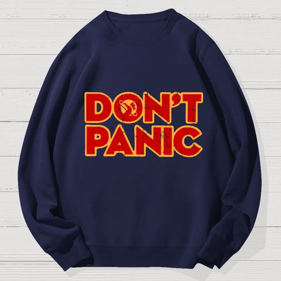 Dont Panic Geek Cotton Sweatshirt
