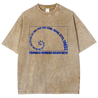 Fibonacci Numbers, Golden Ratio Vintage Distressed T-shirt