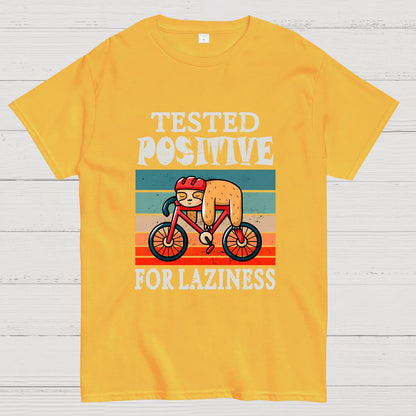 Tested Positive For Laziness Sloth On Bicycle By Sal71 Geeky T-Shirt