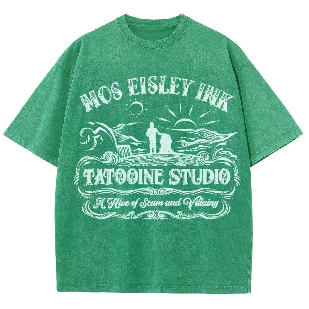 Tattoo-ine Studio Vintage Distressed T-shirt