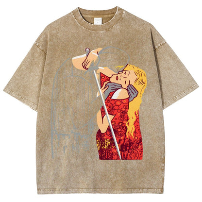 Valentine's Day.The Dread Pirate's Kiss Vintage Distressed T-shirt