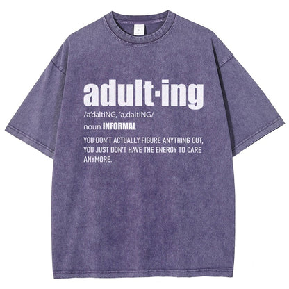 ADULT-ING Vintage Distressed T-shirt
