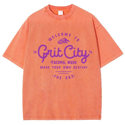Grit City Tacoma Washington Vintage Distressed T-shirt